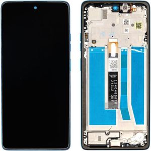 Motorola Moto G75 LCD Display Original - Aqua Blue (Scherm), Onderdelen voor mobiele apparaten, Blauw