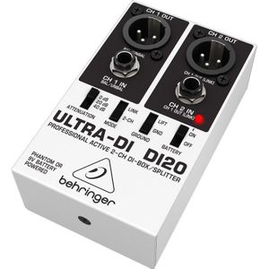 Behringer Ultra-Di Di20, Effectapparaat, Wit, Zwart