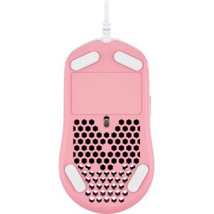 HyperX Pulsefire Haste (Bedraad), Muis, Wit, Roze