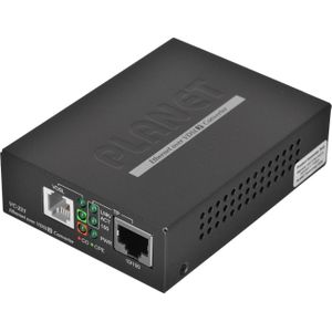 Planet VC-231 netwerkmediaconverter Zwart, Data converter