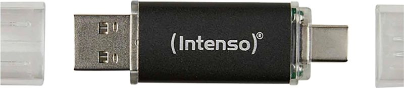 Intenso - Twist Line - USB-stick - 256 GB - Antraciet - USB-C, USB-A