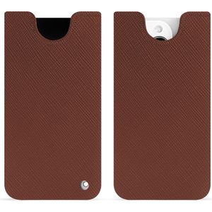 Noreve Lederen omslag (iPhone 15 Pro), Smartphonehoes, Bruin