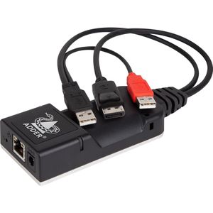 Adder - ADDERLink Infinity 101T DP - KVM Switch - Zwart - Aluminium