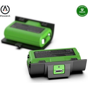 PowerA Play & Charge Kit Spelcontroleur Batterij (Xbox serie S, Xbox One S, Xbox serie X), Accessoires voor spelcomputers, Groen, Zwart