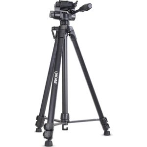 InLine Statief voor digitale camera's en videocamera's, aluminium, zwart, hoogte max. 1,73m (Metaal), Statief, Zwart