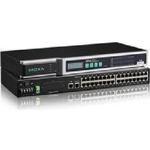 Moxa NPORT 6650-16 - 16-poorts RS-232422485 naar Ethernet beveiligde terminalserver, 100 tot 240 VAC, Printer server