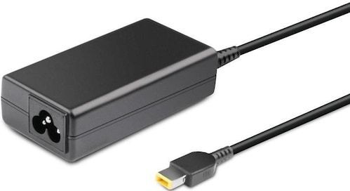 CoreParts Stroomadapter voor Lenovo 65W 20V 3.25A Stekker Vierkant (65 W), Voeding voor notebooks, Zwart