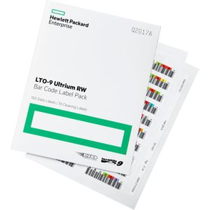 HPE LTO9 Ultrium Barcode Label 100+10 Q2017A, Server accessoires, Veelkleurig