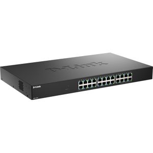 D-Link 24 Ports 2.5G/MultiGig Unmanaged Switch Metal (24 ports), Netwerkschakelaar, Zwart