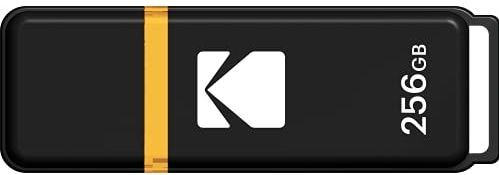 Kodak PEN DRIVE 3.0 256GB K100 (256 GB, USB 3.0), USB-stick, Zwart, Geel