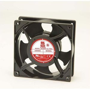 RS PRO Ventilator 120x120x38mm 230VAC 15W 186,9m³/h (120 mm), PC ventilator