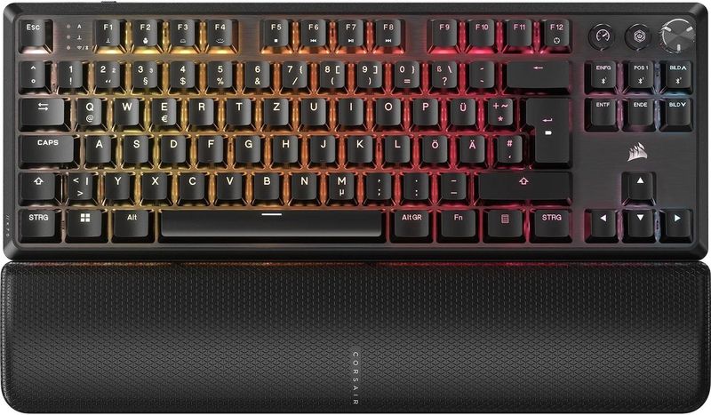 Corsair - K70 CORE TKL - Toetsenbord - Zwart - Mechanisch - Draadloos