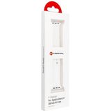 Forcell Strap F-DESIGN FA01 silicone strap for APPLE Watch 38 / 40 / 41 mm white (Silicone), Horlogebandjes, Wit