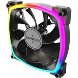 Montech - RX120 PWM - Ventilator - Zwart - 120mm - RGB Verlichting