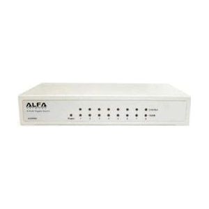 Alfa Network AGS05A - 5-poorts Mini Metalen Gigabit Schakelaar (5 ports), Netwerkschakelaar