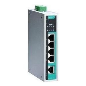 Moxa EDS-G205A-4POE - Unmanaged Gigabit PoE-switch met 4 PoE 10/1001000BaseT(X)-poorten, Netwerkschakelaar