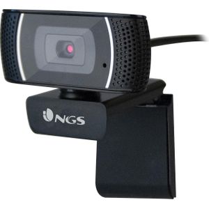 NGS XPRESSCAM1080 2 MP (2 Mpx), Webcam, Zwart