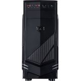 Inter-Tech - B-30 - Midi Tower Behuizing - Zwart - Staal