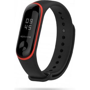 Tech-Protect Bescherm het TECH-PROTECT GLAS van de XIAOMI MI BAND 3 (TPU-rubber, Mi Band 4, Mi Band 3), Horlogebandjes, Zwart, Rood