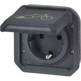 Stopcontact - Opladen E-Bikes - IP55 - IK07 - Plexo New Range