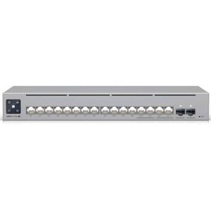 Ubiquiti Pro Max 16 PoE Managed Switch 2x 10G SFP+, 4x 2,5GbE (PoE++), 12x 1GbE (PoE+) (18 ports), Netwerkschakelaar, Grijs