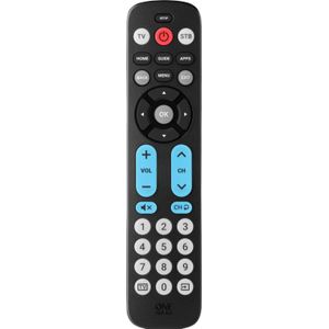 One for All - URC 6821 - Afstandsbediening - Zwart - Universele Afstandsbediening met Grote Knoppen