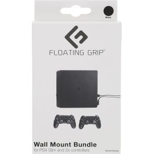 Floating Grip Playstation 4 Slim en Controller Muurbeugel - Bundel (Zwart), Andere spelaccessoires