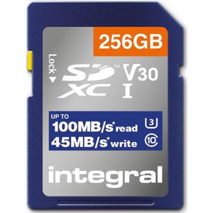 Geheugenkaart integral sdhc-xc 256gb | 1 stuk