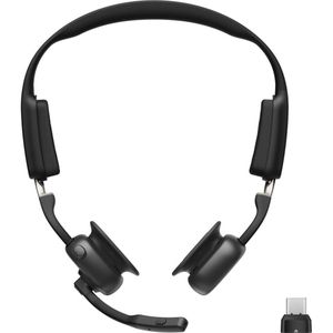 SHOKZ - OpenMeet - Headset - Draadloos - Zwart - USB Type-C - Bluetooth