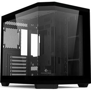 Rockstable RS-PCC1 (mATX, ATX, ITX), PC-behuizing, Zwart