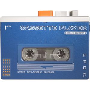 Cassettespeler REWIND+ - Blauw - Bluetooth - Auto Reverse