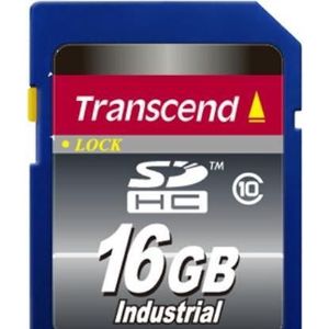 Transcend - Industrieel - Geheugenkaart - Blauw - 16 GB - SDHC U1