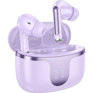 Hoco Wireless headphones EOL wireless bluetooth earphones TWS EQ10 purple (7 h, Draadloze), Koptelefoon, Paars