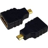 LogiLink AH0010 Kabeladapter/Verloopstukje HDMI To HDMI Micro