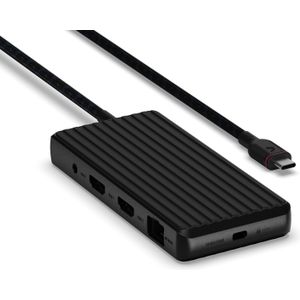 Unisynk 9-poorts USB-C hub met twee schermen (USB-C, 9 ports), Docking station + USB-hub
