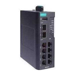 Moxa EDR-8010-VPN-2GSFP-CT - 8 FE Koper en 2 GbE SFP Multiport Industriële Beveiligde Router met Firewa, Router