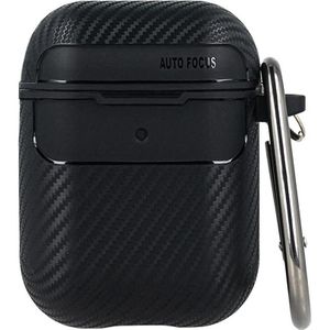 OEM Carbon hoesje voor Airpods 4 / Airpods 4 met ANC zwart (Koptelefoon tas), Hoofdtelefoon Tassen + Beschermende Covers, Zwart