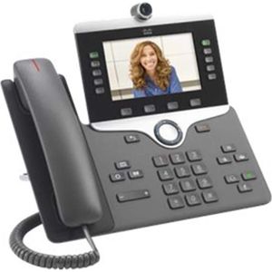 Cisco IP Phone 8845 - IP-videotelefoon - met digitale camera, Bluetooth-interface, Telefoon, Zwart