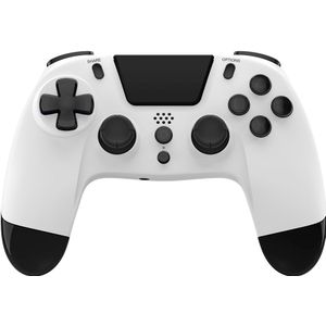 Gioteck PS4 VX4+ BEDRADE CONTROLLER MET AUDIO JACK LED, WIT (Playstation), Controller, Wit