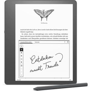 Amazon Kindle Scribe 10.2 incl. premium stylus pen (10.20"", 16 GB, Grijs), eReader, Grijs
