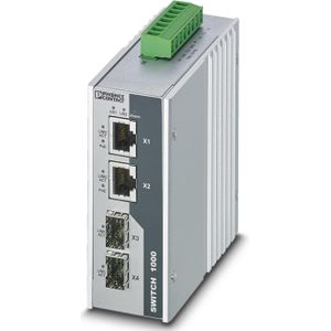 Phoenix Contact FL SWITCH 1000T-2POE-GT-2SFP Industriële Ethernet-switch (4 ports), Netwerkschakelaar