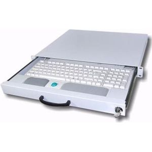 Aixcase Toetsenbordlade 1H Emty Beige (1 portie), Netwerkschakelaar, Wit