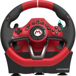HORI Mario Kart Racing Wheel Pro Deluxe (Nintendo, PC), Controller, Rood
