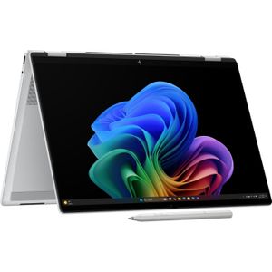 HP OmniBook X FlipNGAI 16-as0475ng (16", 1000 GB, 32 GB, DE, Intel Core Ultra 7 258V), Notebook, Zilver