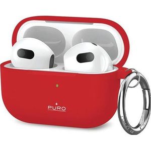 Puro Icon apsauginis dėklas Airpods 3 raudonas (Koptelefoon tas), Hoofdtelefoon Tassen + Beschermende Covers, Rood