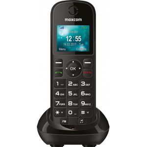 Maxcom - MM 35D SE - Telefoon - Zwart - Eenvoudige GSM met Bureau-oplader