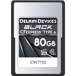 Delkin - Black CFexpress Type A - Geheugenkaart - 80 GB - Zwart