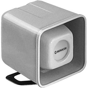 Monacor - DH-10 - PA-luidspreker - Grijs - Vochtbestendig, 10 W, Frequentiebereik 350-10.000 Hz