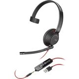Poly Blackwire 5210 (Bedraad, USB-A), Kantoorheadset, Zwart