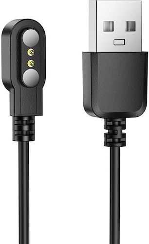 Hoco Cable smartwatch charging cable Y26 / Y27 0,6 m black, Smartwatch-accessoires